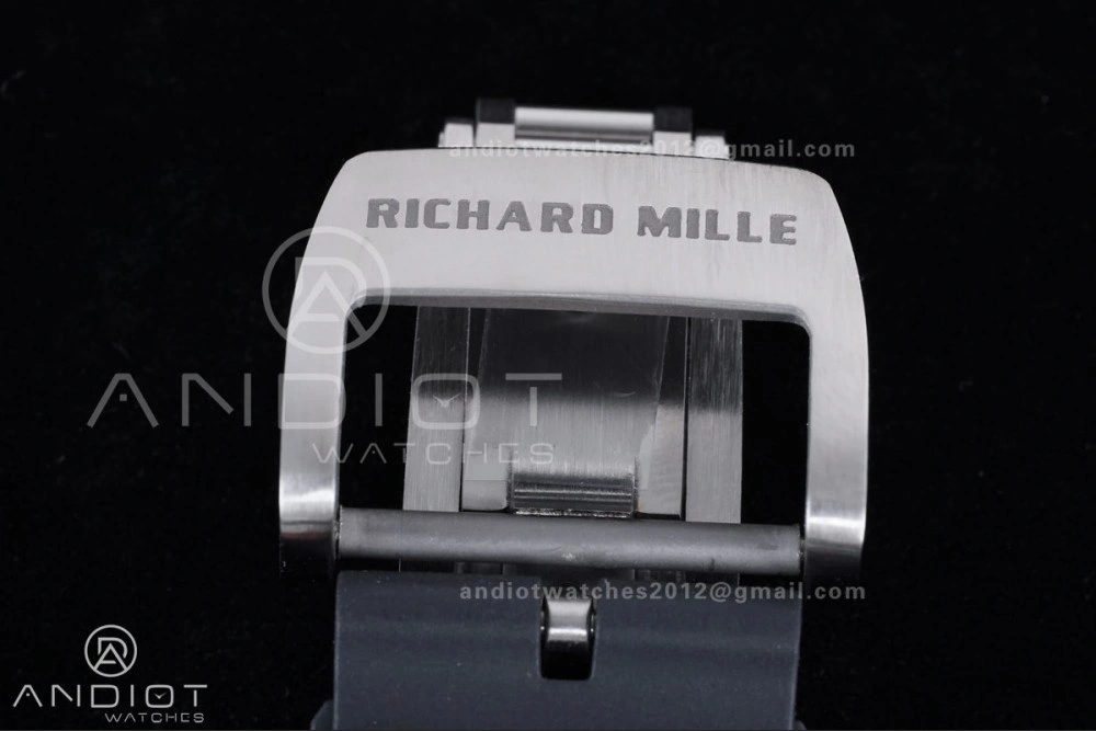 FashionForward RM055 NTPT Ti APSF 1:1 Best Edition Black Inner Bezel Red Crown on Black Rubber Strap RMUL2 Super Clone 1233