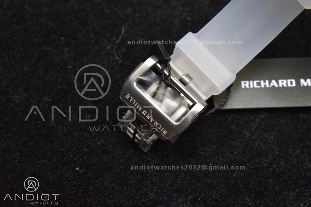 RM56-02 Transparent Tourbillon RMF Best Edition Skeleton White Dial on Transparent Rubber Strap SunProtective 1238