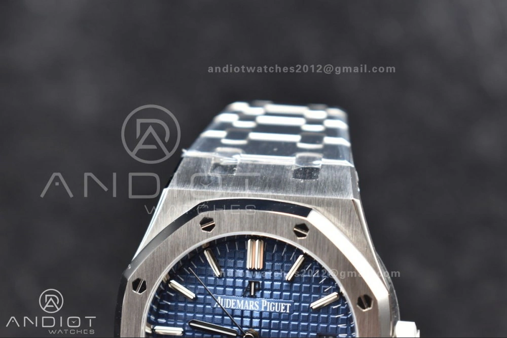 Royal Oak 37mm 15450 SS ZF 1:1 Best Edition Blue Textured Dial on SS Bracelet SA3120 Super Clone GoAnywhere 1029