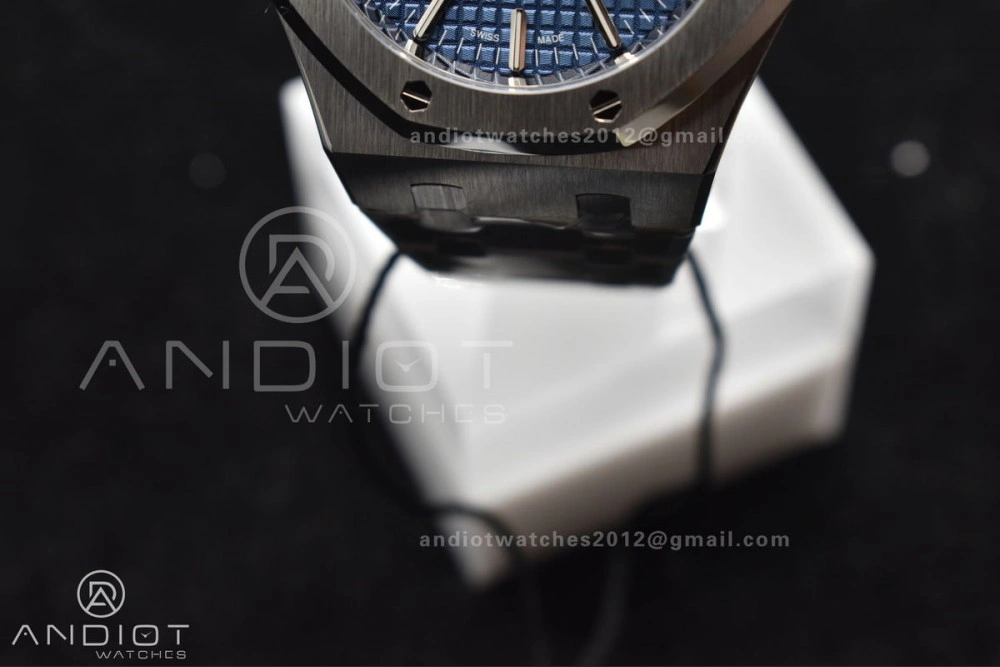 Royal Oak 37mm 15450 SS ZF 1:1 Best Edition Blue Textured Dial on SS Bracelet SA3120 Super Clone GoAnywhere 1029