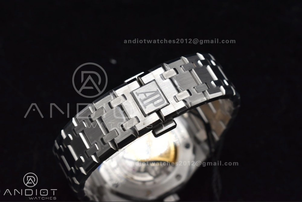 Royal Oak 37mm 15450 SS ZF 1:1 Best Edition Gray Textured Dial on SS Bracelet SA3120 Super Clone Attractive 1030