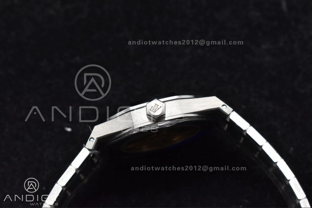 Royal Oak 37mm 15450 SS ZF 1:1 Best Edition Gray Textured Dial on SS Bracelet SA3120 Super Clone Attractive 1030