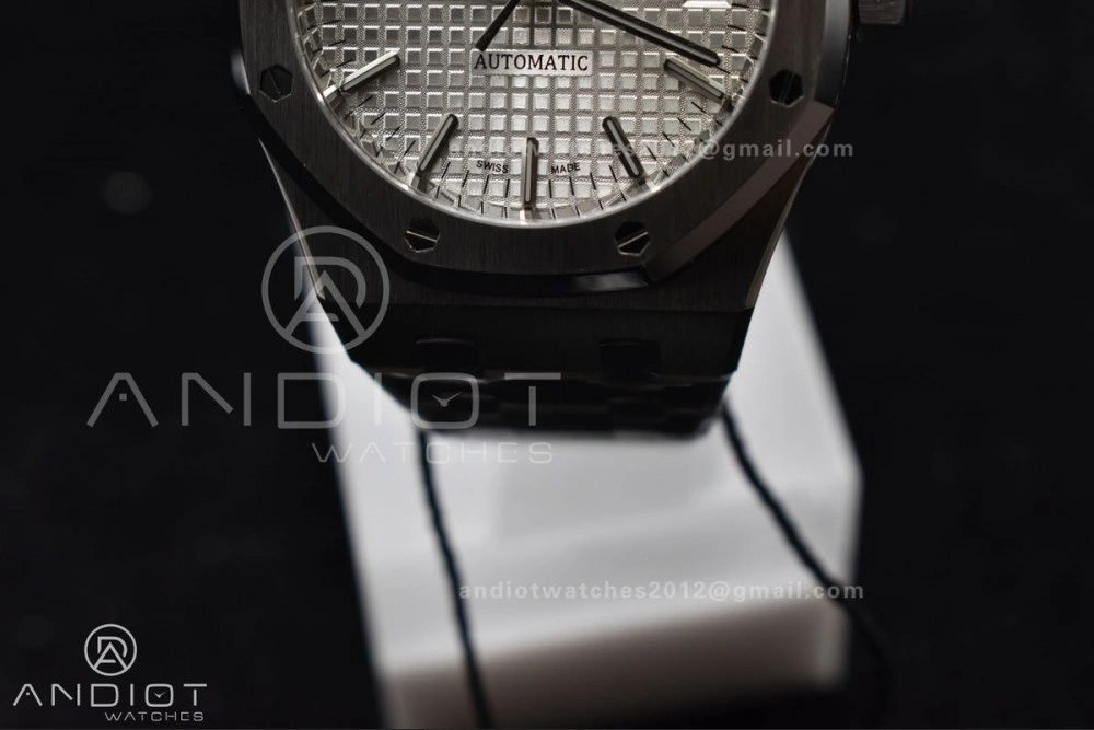 ModernLook Royal Oak 37mm 15450 SS ZF 1:1 Best Edition White Textured Dial on SS Bracelet SA3120 Super Clone 103