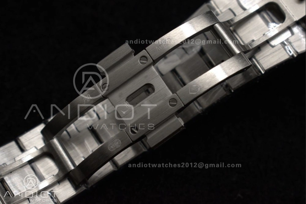 Snug Royal Oak 37mm 15454 Frosted SS APSF 1:1 Best Edition Grey Textured Dial on SS Bracelet SA3120 Super Clone 100