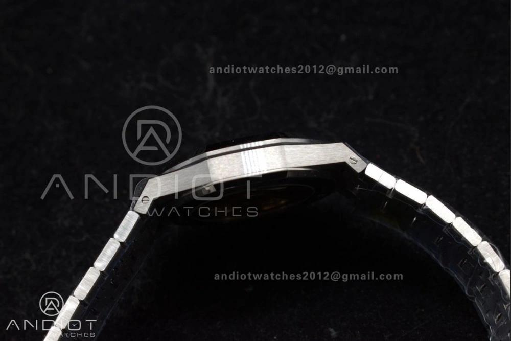 Snug Royal Oak 37mm 15454 Frosted SS APSF 1:1 Best Edition Grey Textured Dial on SS Bracelet SA3120 Super Clone 100