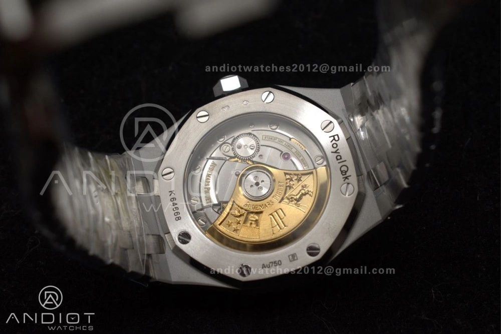 Snug Royal Oak 37mm 15454 Frosted SS APSF 1:1 Best Edition Grey Textured Dial on SS Bracelet SA3120 Super Clone 100