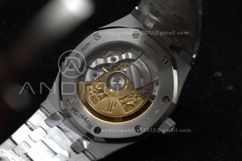 Snug Royal Oak 37mm 15454 Frosted SS APSF 1:1 Best Edition Grey Textured Dial on SS Bracelet SA3120 Super Clone 100