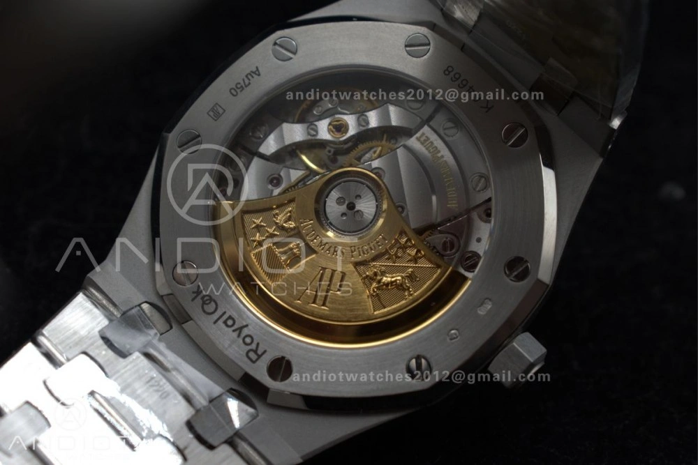 Snug Royal Oak 37mm 15454 Frosted SS APSF 1:1 Best Edition Grey Textured Dial on SS Bracelet SA3120 Super Clone 100