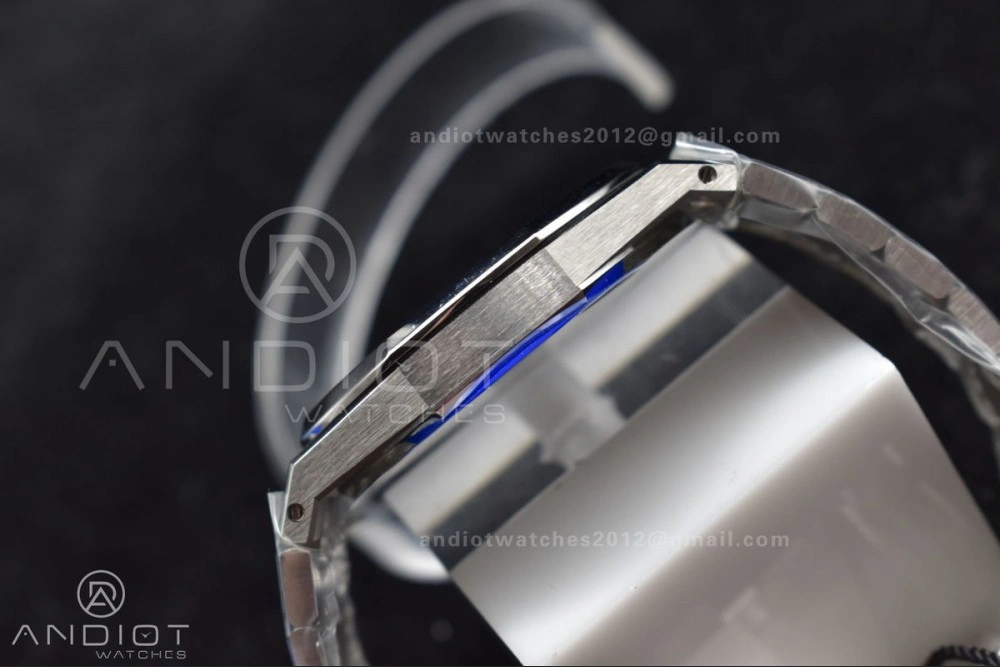 Stylish Royal Oak 39mm 15202 SS ZF 1:1 Best Edition Blue Textured Dial on SS Bracelet A 1043