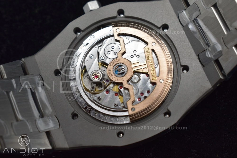 Stylish Royal Oak 39mm 15202 SS ZF 1:1 Best Edition Blue Textured Dial on SS Bracelet A 1043