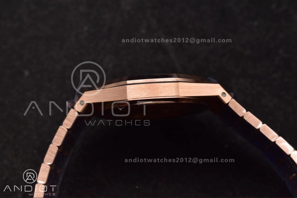 Bold Royal Oak 41mm 15400 RG APSF 1:1 Best Edition Blue Textured Dial on RG Bracelet SA3120 Super Clone V 126
