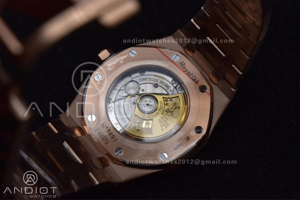 Bold Royal Oak 41mm 15400 RG APSF 1:1 Best Edition Blue Textured Dial on RG Bracelet SA3120 Super Clone V 126
