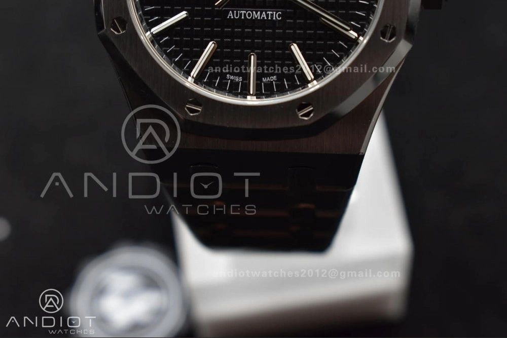 DailyWear Royal Oak 41mm 15400 SS ZF 1:1 Best Edition Black Textured Dial on SS Bracelet A 137