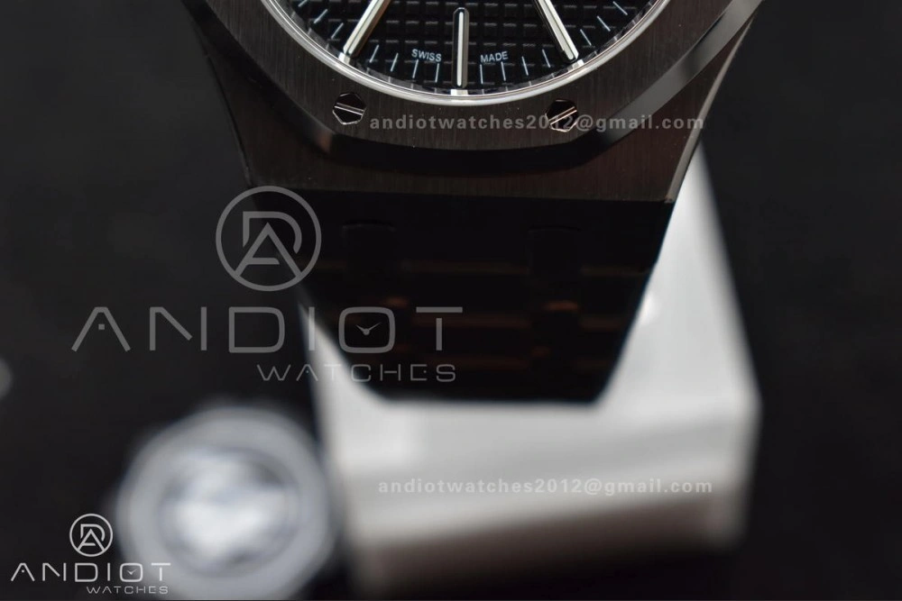 DailyWear Royal Oak 41mm 15400 SS ZF 1:1 Best Edition Black Textured Dial on SS Bracelet A 137