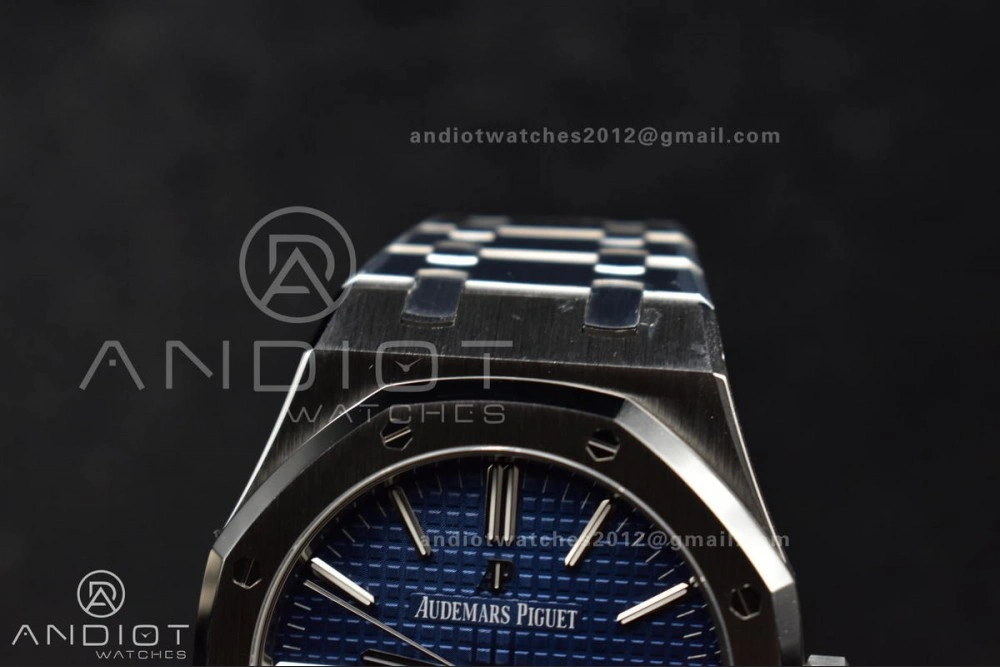 Royal Oak 41mm 15400 SS ZF 1:1 Best Edition Blue Textured Dial on SS Bracelet A Colorful 134