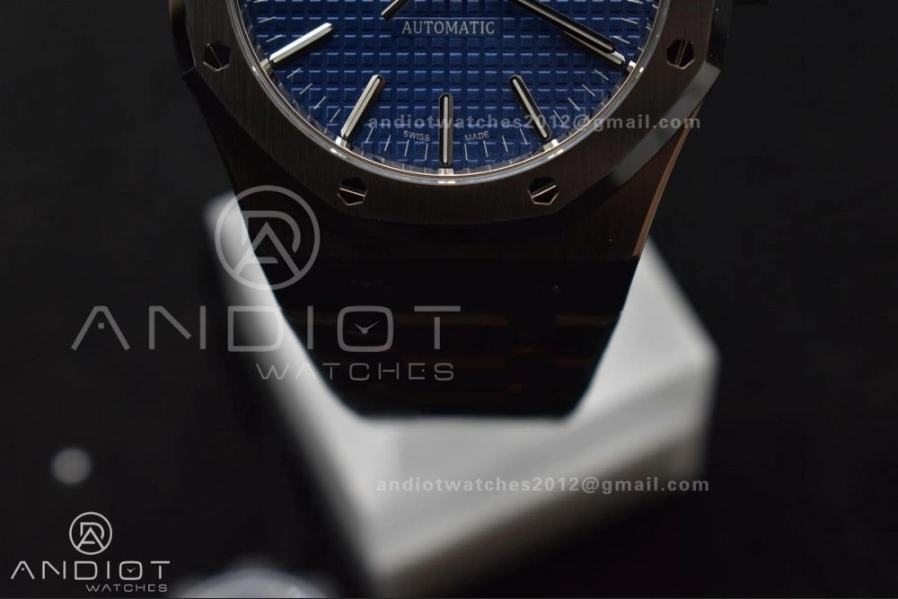 Royal Oak 41mm 15400 SS ZF 1:1 Best Edition Blue Textured Dial on SS Bracelet A Colorful 134