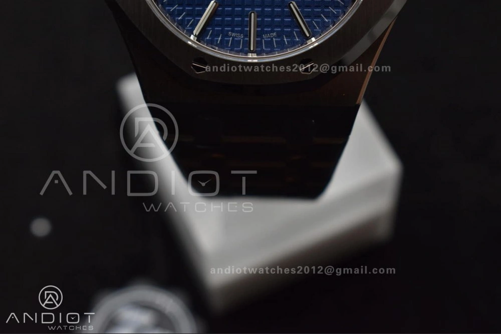 Royal Oak 41mm 15400 SS ZF 1:1 Best Edition Blue Textured Dial on SS Bracelet A Colorful 134