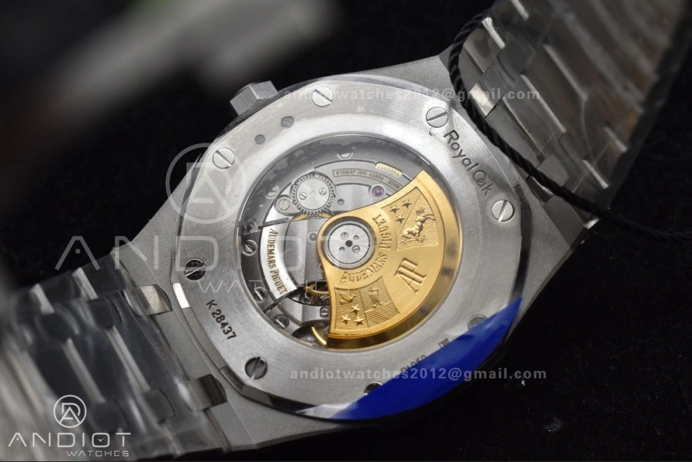 Durable Royal Oak 41mm 15400 SS ZF 1:1 Best Edition Frosted Case Blue Textured Dial on SS Bracelet A 1095