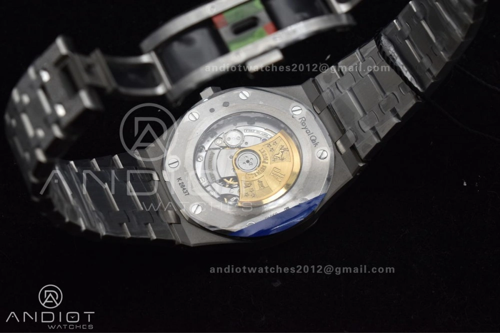 Durable Royal Oak 41mm 15400 SS ZF 1:1 Best Edition Frosted Case Blue Textured Dial on SS Bracelet A 1095