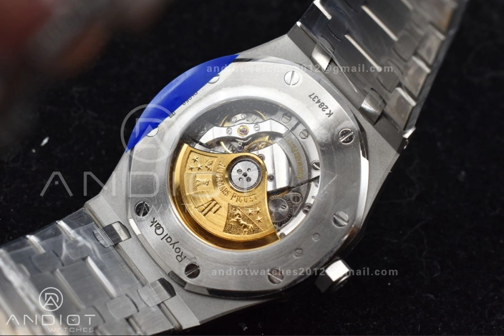 Durable Royal Oak 41mm 15400 SS ZF 1:1 Best Edition Frosted Case Blue Textured Dial on SS Bracelet A 1095