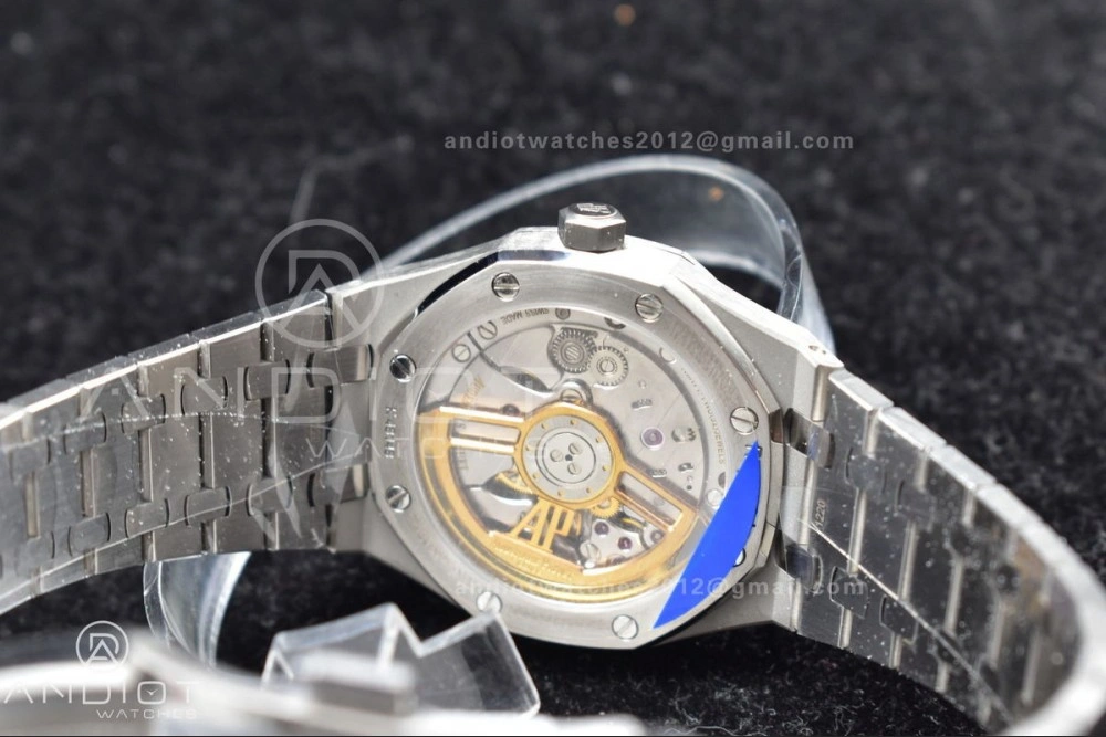 Durable Royal Oak 41mm 15500 SS APSF 1:1 Best Edition Blue Textured Dial on SS Bracelet A4302 Super Clone 104