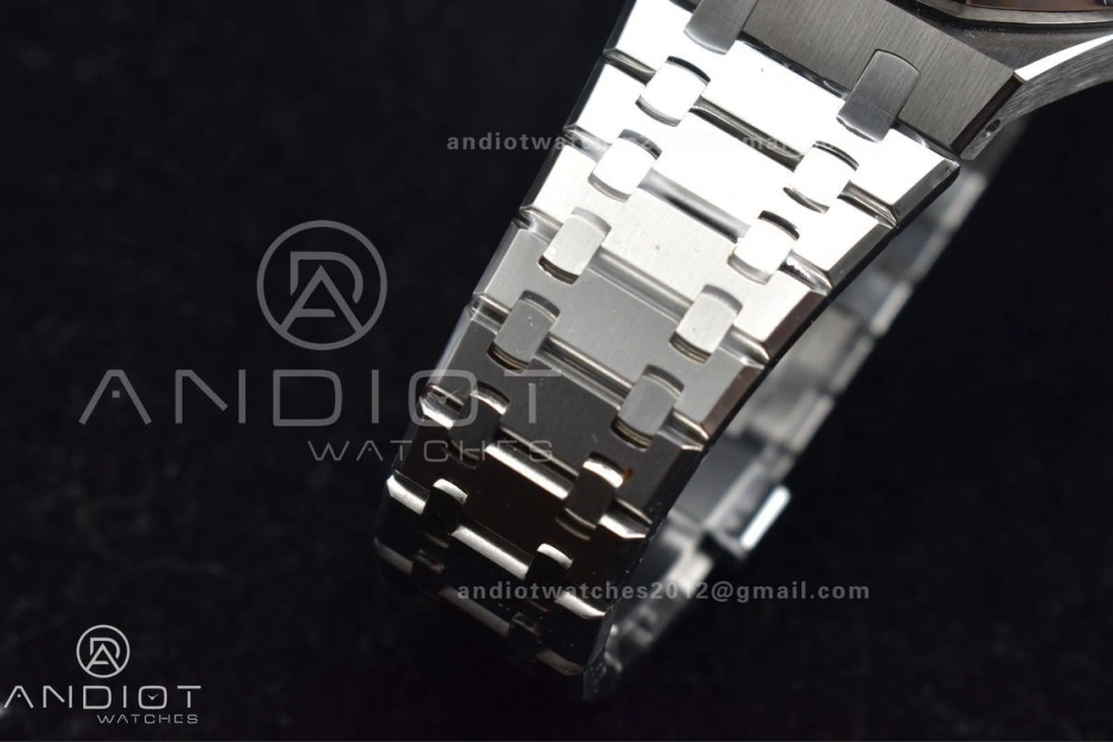 Durable Royal Oak 41mm 15500 SS APSF 1:1 Best Edition Blue Textured Dial on SS Bracelet A4302 Super Clone 104