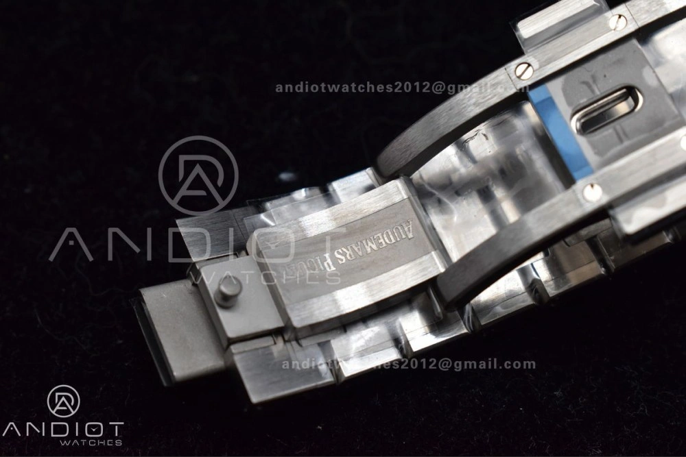 Durable Royal Oak 41mm 15500 SS APSF 1:1 Best Edition Blue Textured Dial on SS Bracelet A4302 Super Clone 104