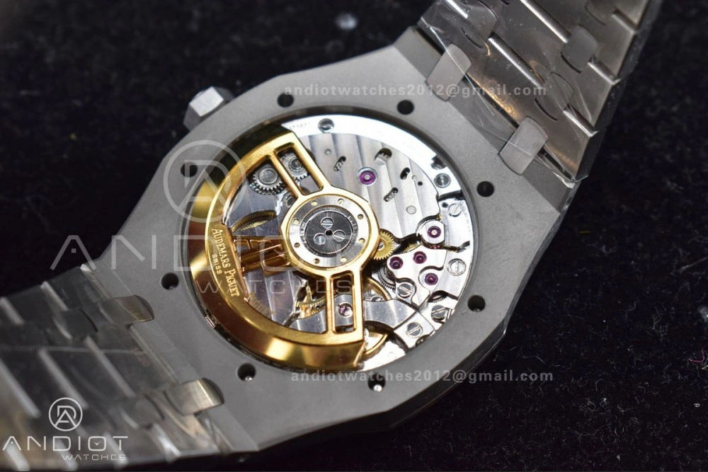 Durable Royal Oak 41mm 15500 SS APSF 1:1 Best Edition Blue Textured Dial on SS Bracelet A4302 Super Clone 104