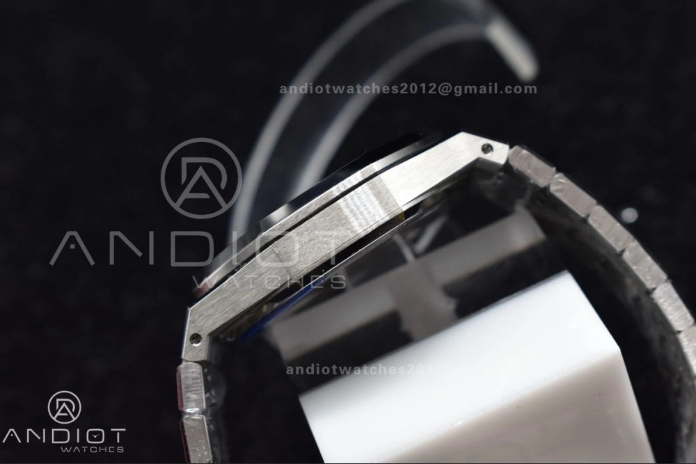 Durable Royal Oak 41mm 15500 SS APSF 1:1 Best Edition Blue Textured Dial on SS Bracelet A4302 Super Clone 104