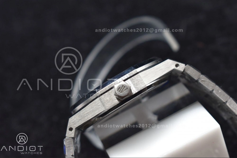Royal Oak 41mm 15500 SS APSF 1:1 Best Edition White Textured Dial on SS Bracelet A4302 Super Clone WrinkleFree 125
