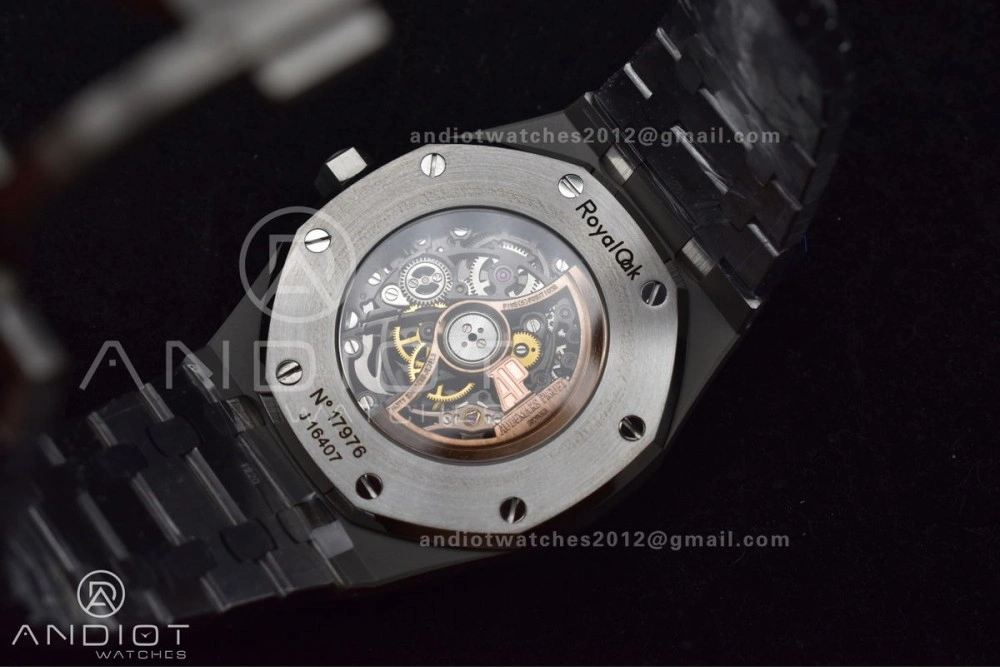 Royal Oak 41mm Open worked 15407 SS THBF 1:1 Best Edition on SS Bracelet SA OnTrend 144