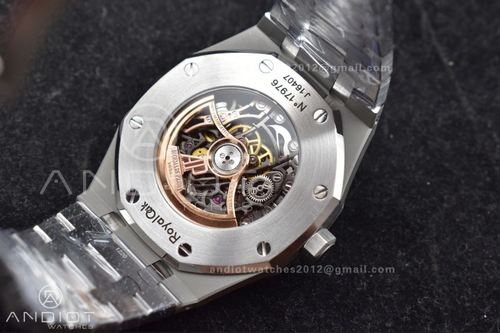 Royal Oak 41mm Open worked 15407 SS THBF 1:1 Best Edition on SS Bracelet SA OnTrend 144