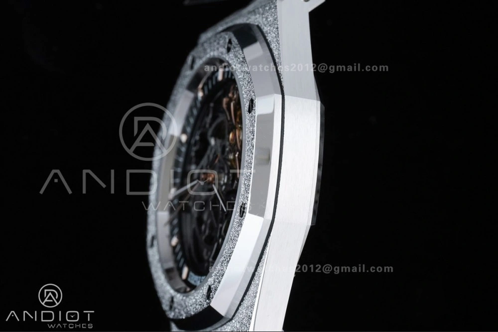 Lightweight Royal Oak 41mm Openworked 15407 SS Frosted THBF 1:1 Best Edition on SS Bracelet SA3132 V 138