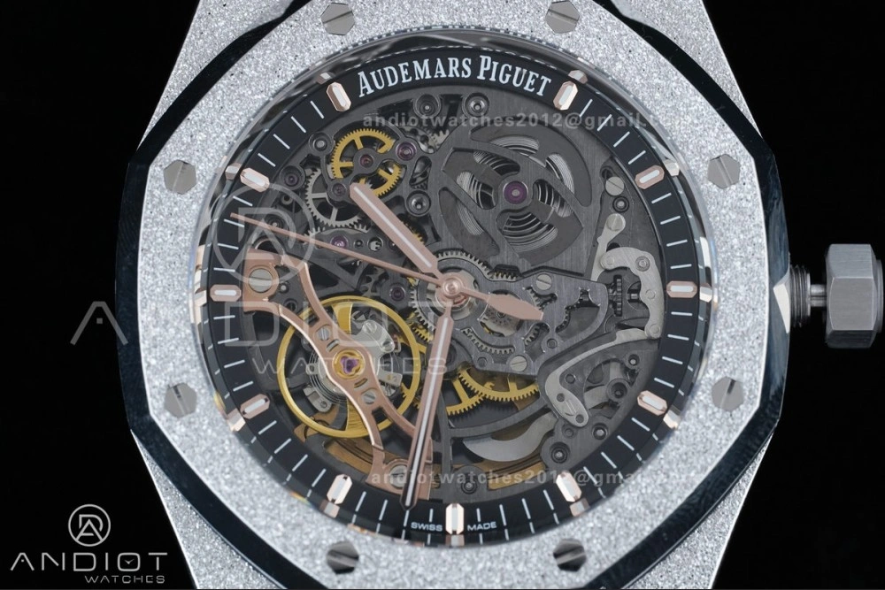 Lightweight Royal Oak 41mm Openworked 15407 SS Frosted THBF 1:1 Best Edition on SS Bracelet SA3132 V 138