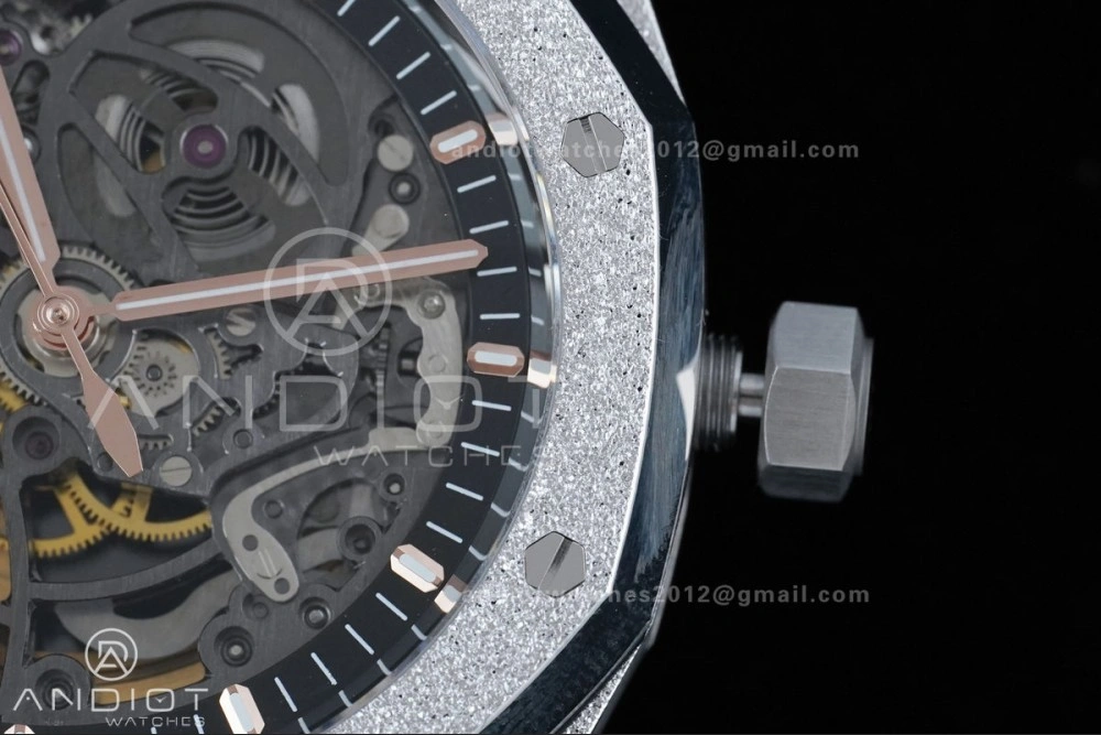 Lightweight Royal Oak 41mm Openworked 15407 SS Frosted THBF 1:1 Best Edition on SS Bracelet SA3132 V 138