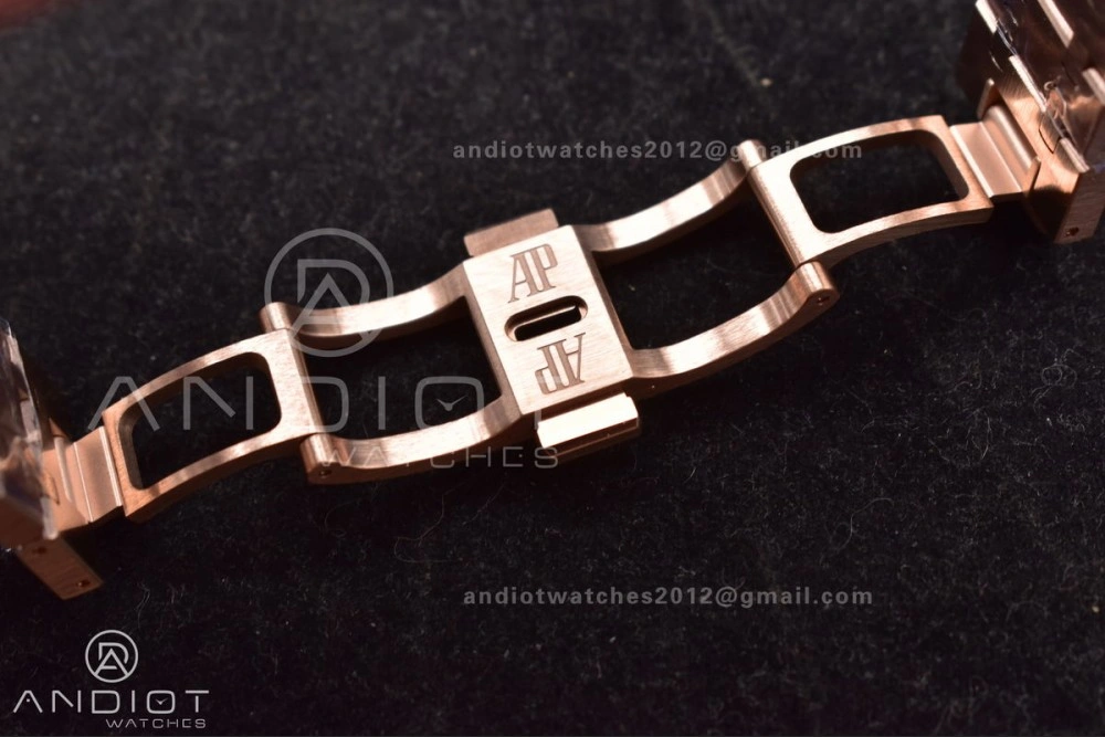 Sophisticated Royal Oak 41mm Openworked 15407OR RG THBF 1:1 Best Edition on RG Bracelet SA 135