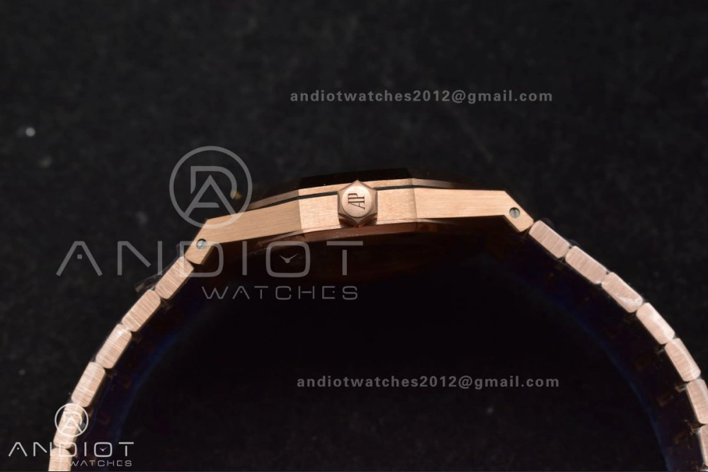Sophisticated Royal Oak 41mm Openworked 15407OR RG THBF 1:1 Best Edition on RG Bracelet SA 135