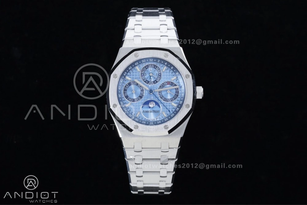 Royal Oak 41mm Perpetual Calendar 26574 SS APSF1:1 Best Edition Iced Blue Dial on SS Bracelet A FreshLook 139
