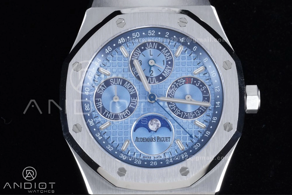 Royal Oak 41mm Perpetual Calendar 26574 SS APSF1:1 Best Edition Iced Blue Dial on SS Bracelet A FreshLook 139