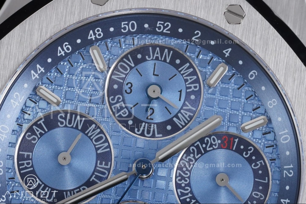 Royal Oak 41mm Perpetual Calendar 26574 SS APSF1:1 Best Edition Iced Blue Dial on SS Bracelet A FreshLook 139