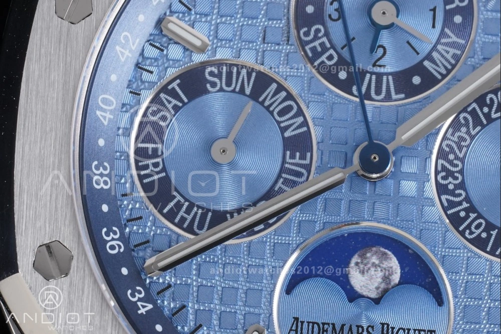 Royal Oak 41mm Perpetual Calendar 26574 SS APSF1:1 Best Edition Iced Blue Dial on SS Bracelet A FreshLook 139