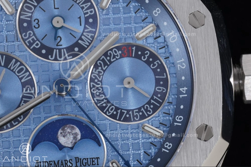 Royal Oak 41mm Perpetual Calendar 26574 SS APSF1:1 Best Edition Iced Blue Dial on SS Bracelet A FreshLook 139
