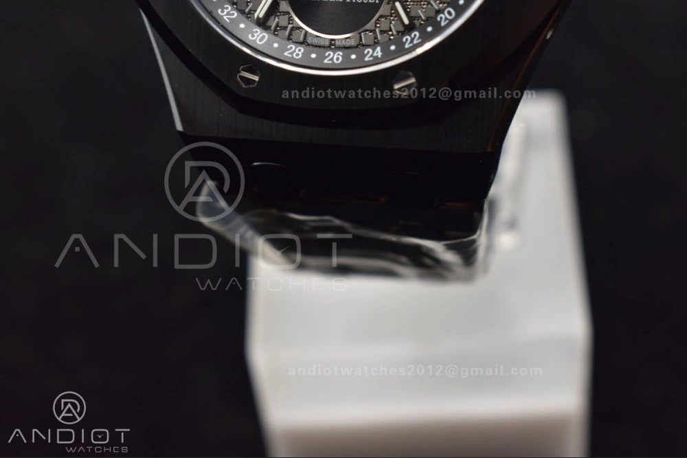 Royal Oak 41mm Perpetual Calendar Black Ceramic APSF1:1 Best Edition Black Dial on Ceramic Bracelet A5134 V Packable 140