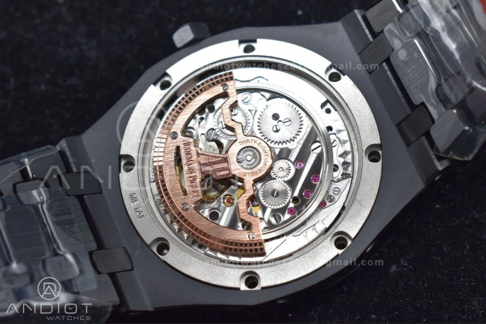 Royal Oak 41mm Perpetual Calendar Black Ceramic APSF1:1 Best Edition Black Dial on Ceramic Bracelet A5134 V Packable 140