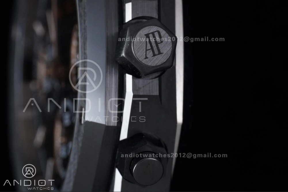 Royal Oak Chrono 26240 Black Ceramic APSF 1:1 Best Edition on Ceramic Bracelet SA4401 Super Clone Lightweight 149