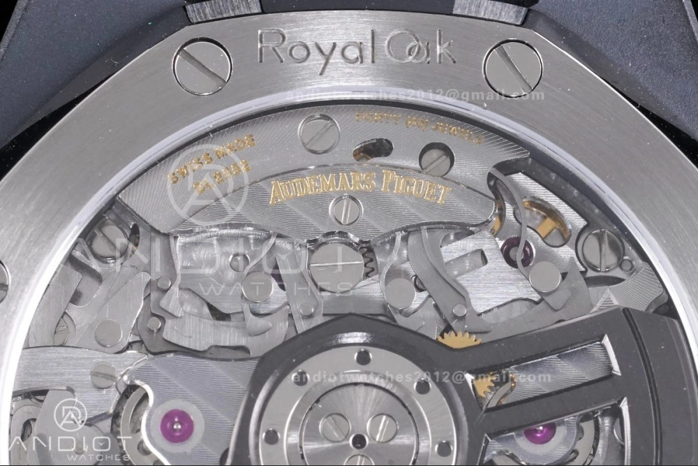 Royal Oak Chrono 26240 Black Ceramic APSF 1:1 Best Edition on Ceramic Bracelet SA4401 Super Clone Lightweight 149