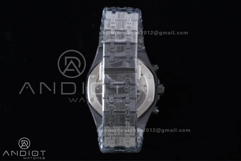 Royal Oak Chrono 26240 Black Ceramic APSF 1:1 Best Edition on Ceramic Bracelet SA4401 Super Clone Lightweight 149