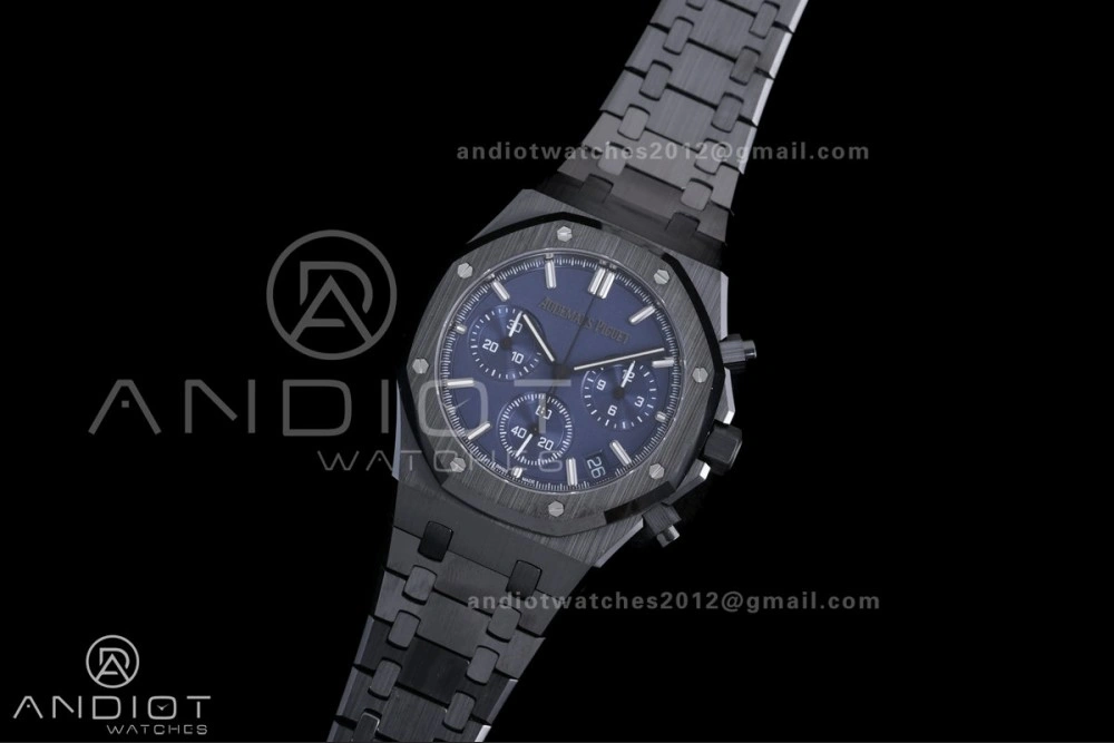 Royal Oak Chrono 26240 Blue Ceramic APSF 1:1 Best Edition on Ceramic Bracelet SA4401 Super Clone TopPick 150