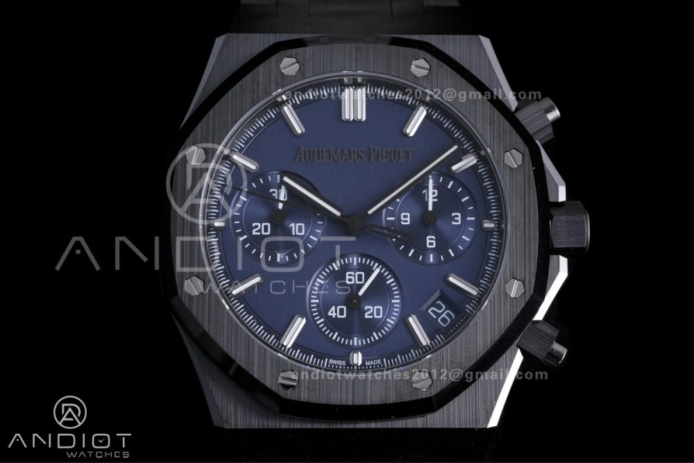 Royal Oak Chrono 26240 Blue Ceramic APSF 1:1 Best Edition on Ceramic Bracelet SA4401 Super Clone TopPick 150