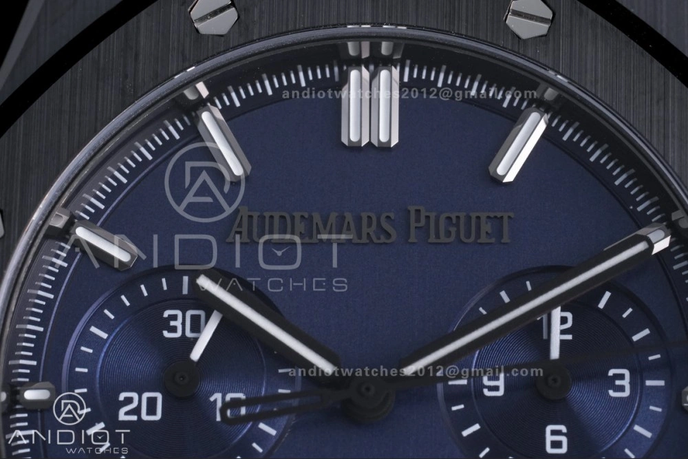 Royal Oak Chrono 26240 Blue Ceramic APSF 1:1 Best Edition on Ceramic Bracelet SA4401 Super Clone TopPick 150